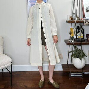 70's Scallop Collar Shirt Dress